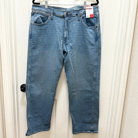 Wrangler Men's Jeans Size 34X30 Blue Free To Stretch Relax Fit Casual Denim NEW - Picture 15 of 16